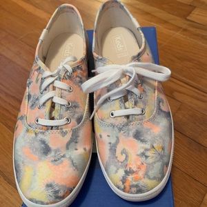 Keds Tie Dye pink multi color sneakers